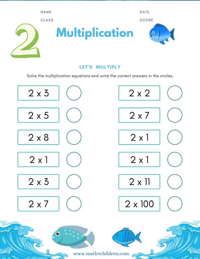 2 times tables worksheets pdf, multiplication by 2 tests pdf